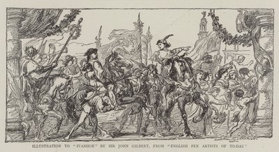 Ilustración de Ivanhoe de John Gilbert